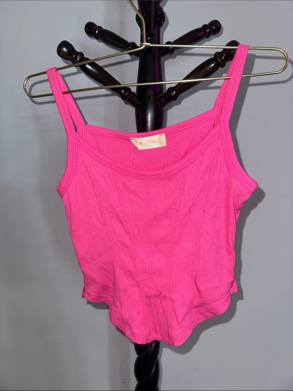 Altar'd State Hot Pink Ribbed Tank 1.T